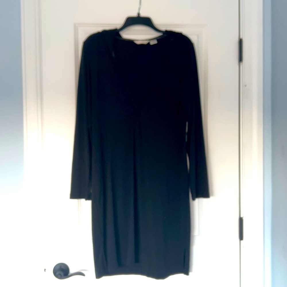 Tommy Bahama Black Pullover Hoodie Dress